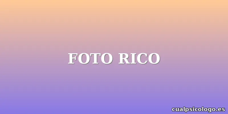 FOTO RICO