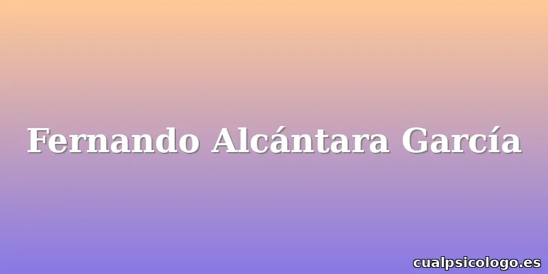 Fernando Alcántara García