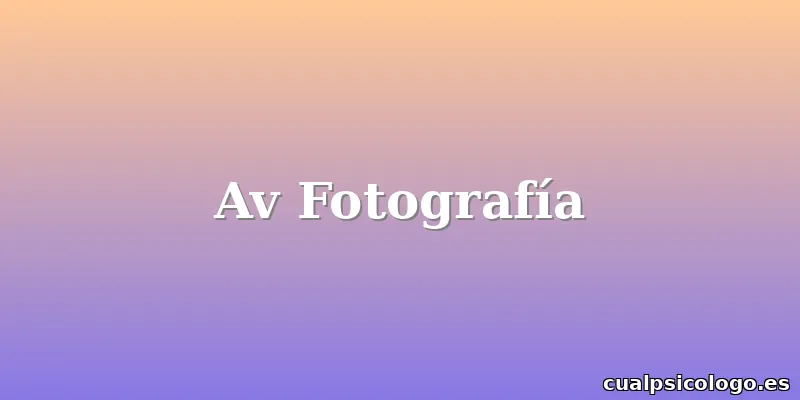 Av Fotografía