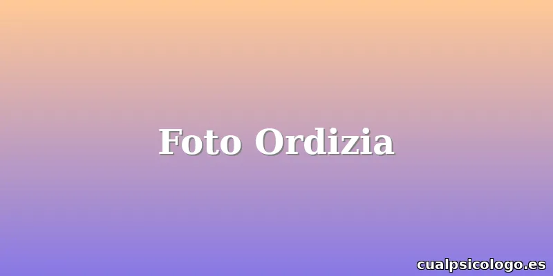 Foto Ordizia