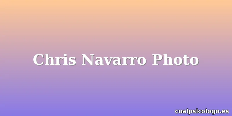 Chris Navarro Photo