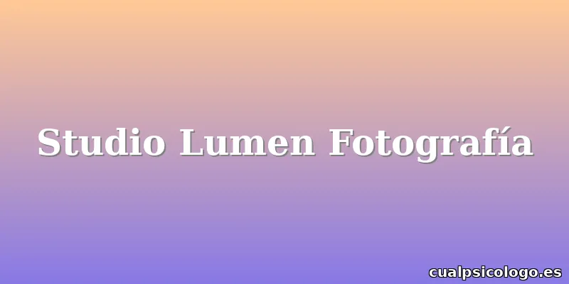Studio Lumen Fotografía