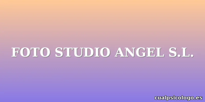 FOTO STUDIO ANGEL S.L.