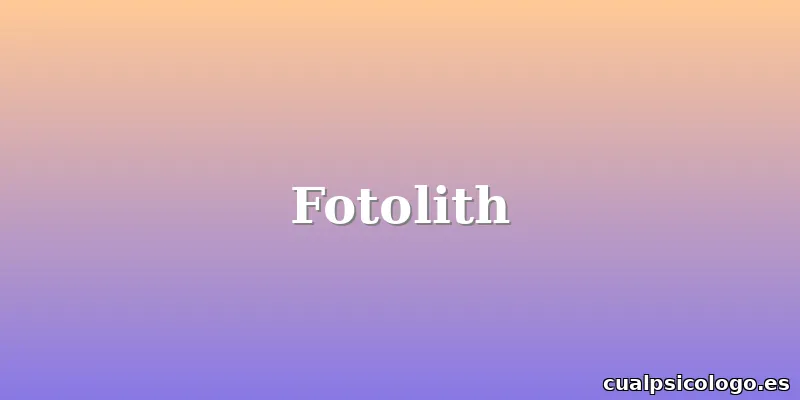 Fotolith