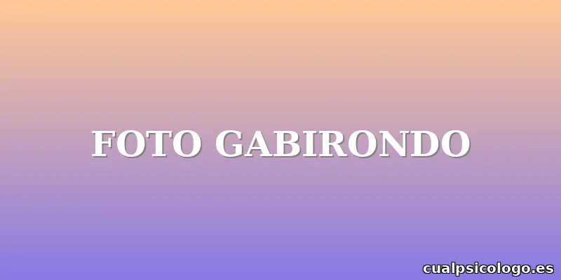 FOTO GABIRONDO