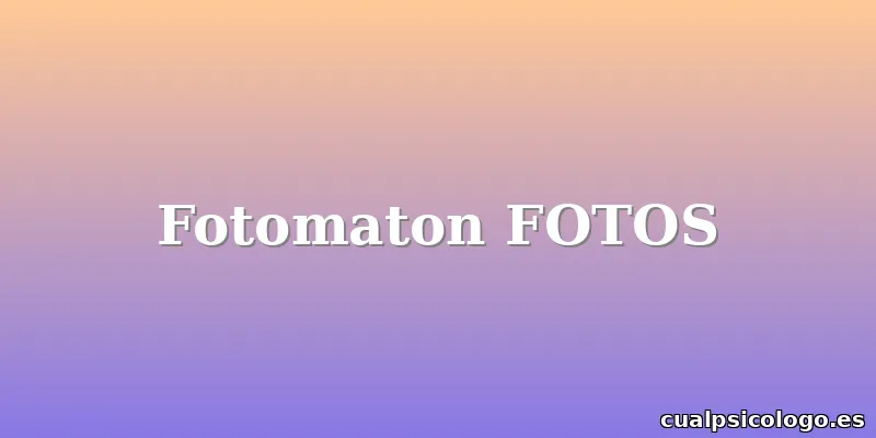 Fotomaton FOTOS