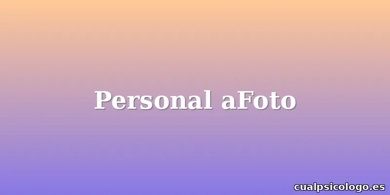 Personal aFoto