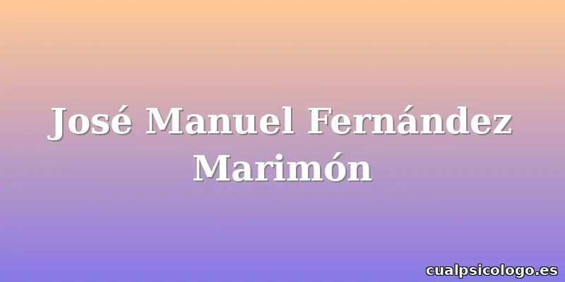 José Manuel Fernández Marimón