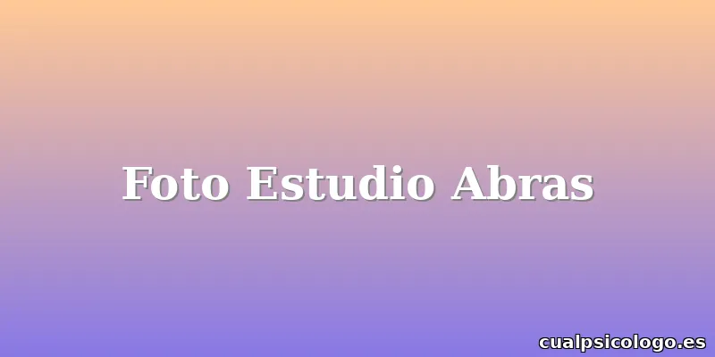 Foto Estudio Abras