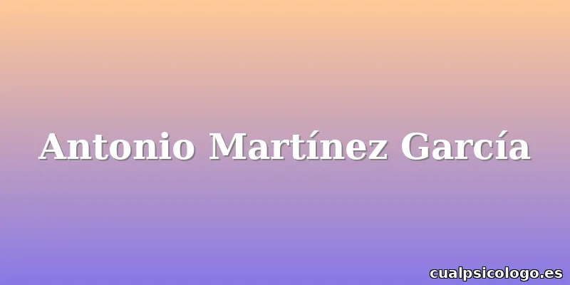 Antonio Martínez García