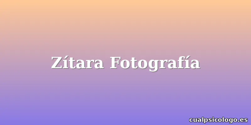 Zítara Fotografía