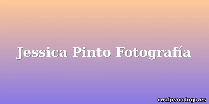 Jessica Pinto Fotografía
