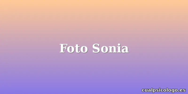 Foto Sonia