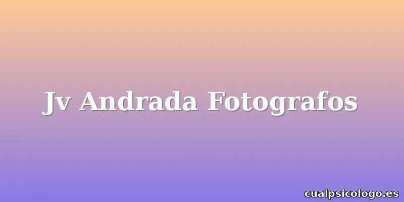 Jv Andrada Fotografos