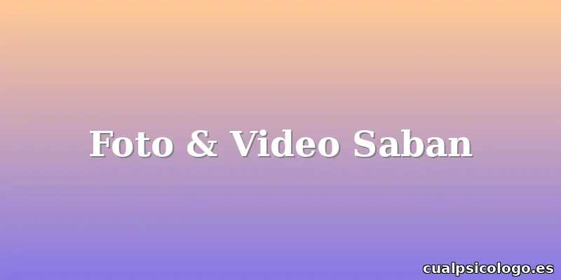 Foto & Video Saban