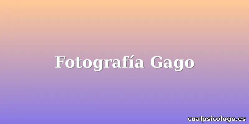 Fotografía Gago