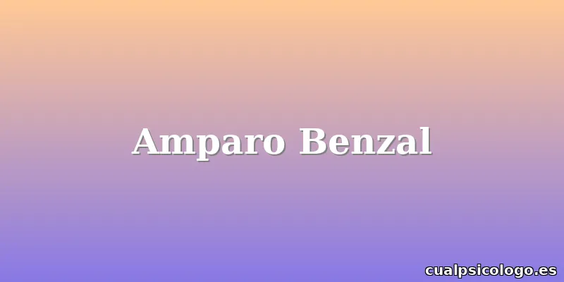 Amparo Benzal