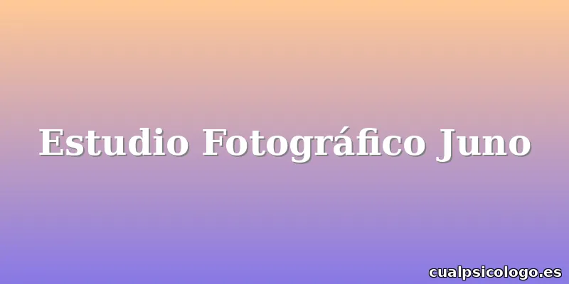 Estudio Fotográfico Juno