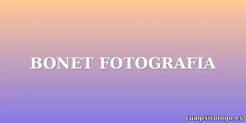 BONET FOTOGRAFIA