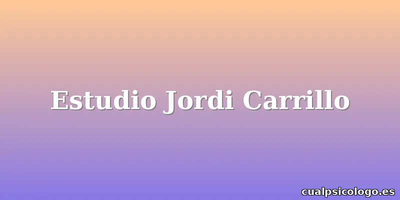 Estudio Jordi Carrillo