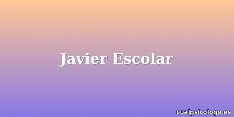 Javier Escolar