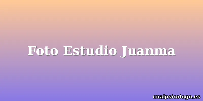 Foto Estudio Juanma