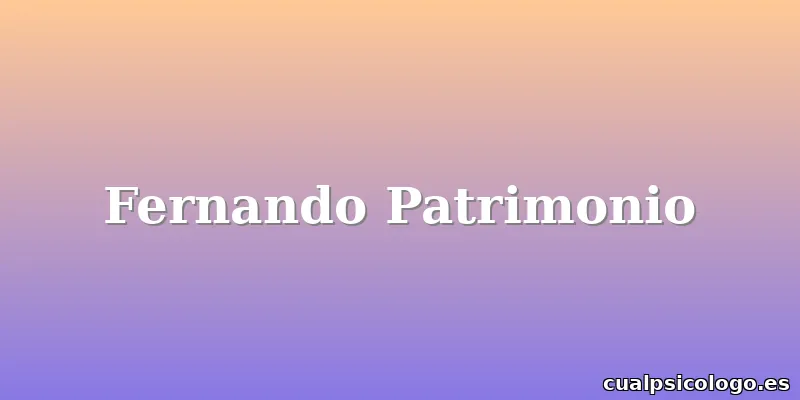Fernando Patrimonio