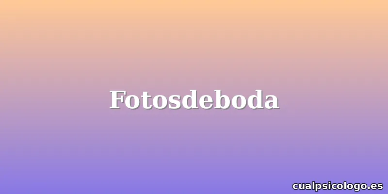 Fotosdeboda