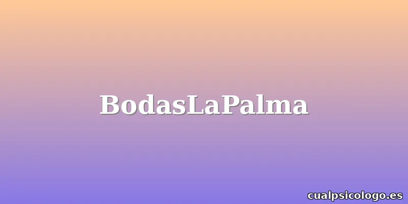 BodasLaPalma