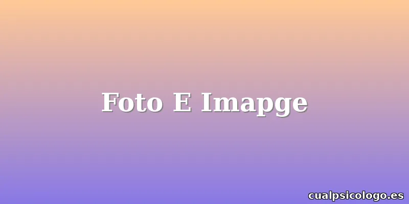 Foto E Imapge