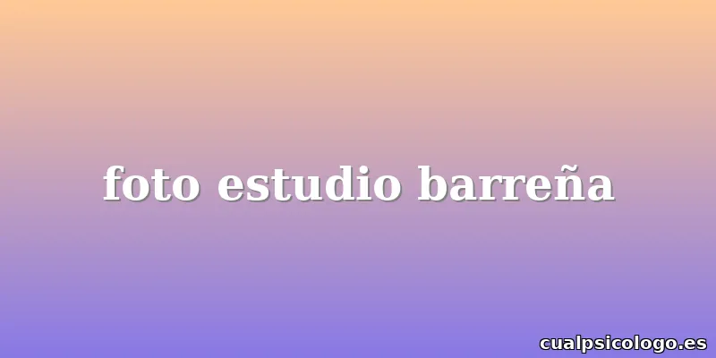 foto estudio barreña